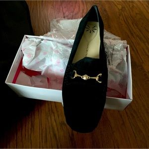 Isaac Mizrahi Black Suede Loafer